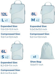 Bagsmart Compression Packing Cubes, Travel Bag Cruise Ship Essentials