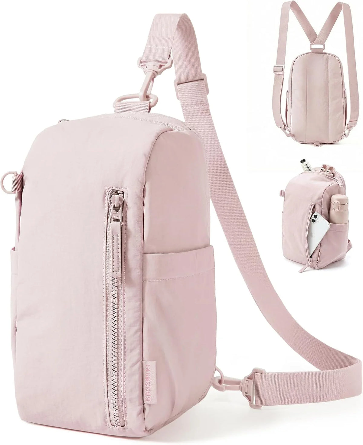 BAGSMART Small Crossbody Bags for Women, Puffer Sling Bag Fanny Packs