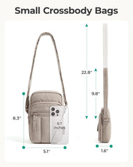 BAGSMART Crossbody Bags for Women, Mini Cell Phone Cross body Purses Travel Wallet with RFID Blocking Card Slots