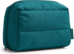 BAGSMART Small Makeup Bag, Puffy Wide-open Zipper Cosmetic Pouch