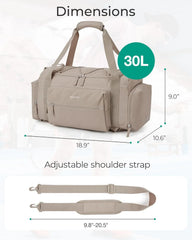 BAGSMART 4-IN-1 Gym Bag for Women Men, TSA Duffle Bag for Travel