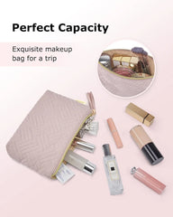 BAGSMART Small Makeup Bag for Women, Zipper Cosmetic Pouch for Purse