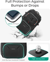 BAGSMART Camera Bag for Photographers Professional Fits up to 15.6" Laptop