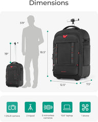 BAGSMART Camera Bag for DSLRs Professional Large Camera Backpacks