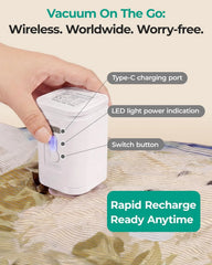 BAGSMART Travel Vacuum Bags with Rechargeable Electric Pump, 18PC Kit