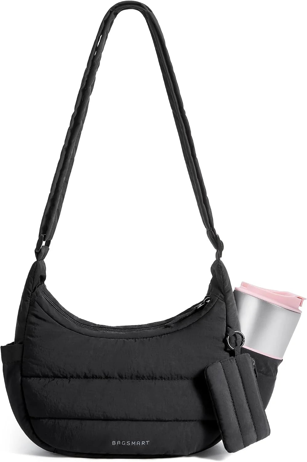 BAGSMART Crossbody Purses for Women with Adjustable Strap Small Puffer bag