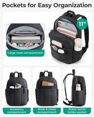 BAGSMART Mini Backpack For Women, Lightweight Small Backpack Purse, Coffee