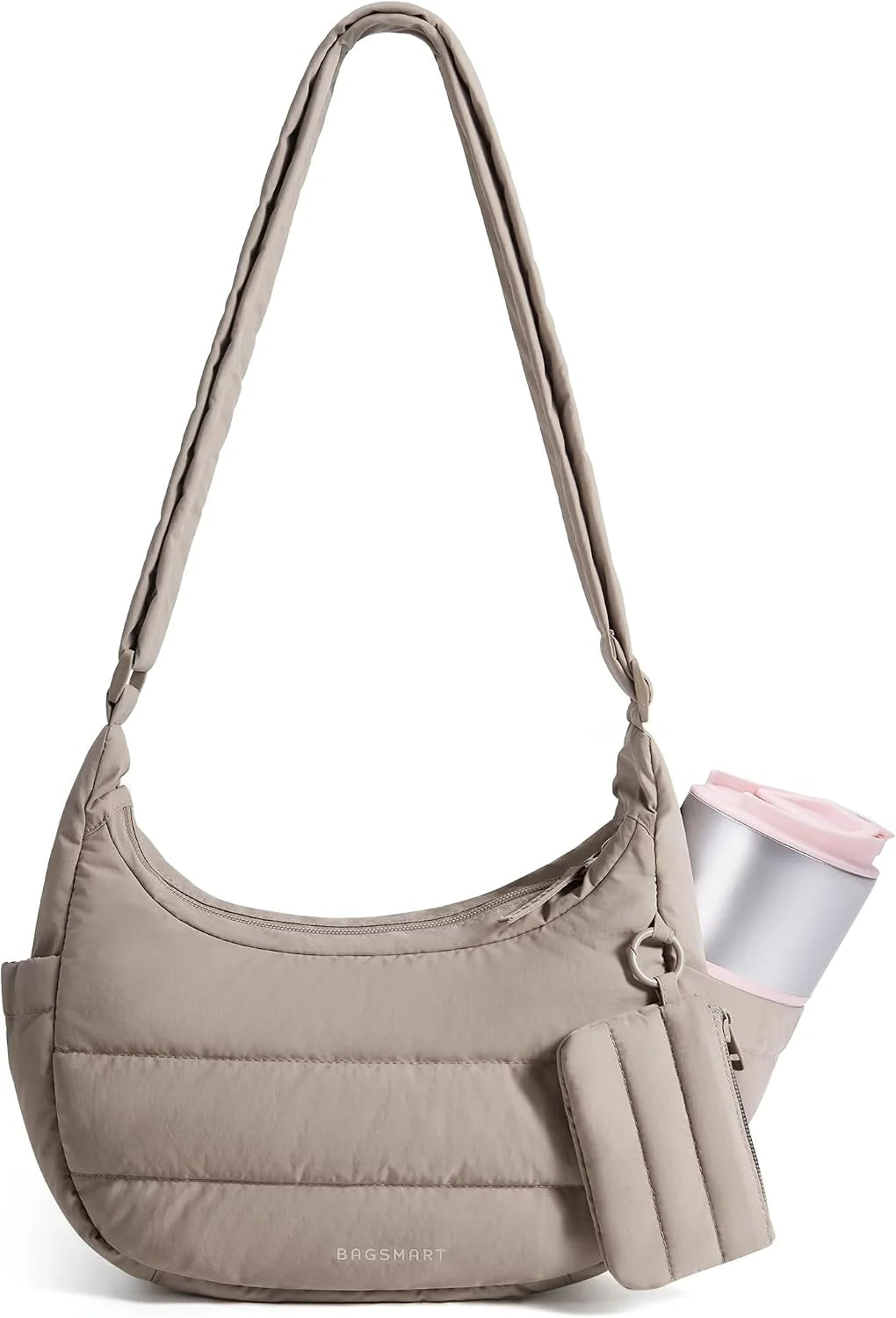 BAGSMART Crossbody Purses for Women with Adjustable Strap Small Puffer bag