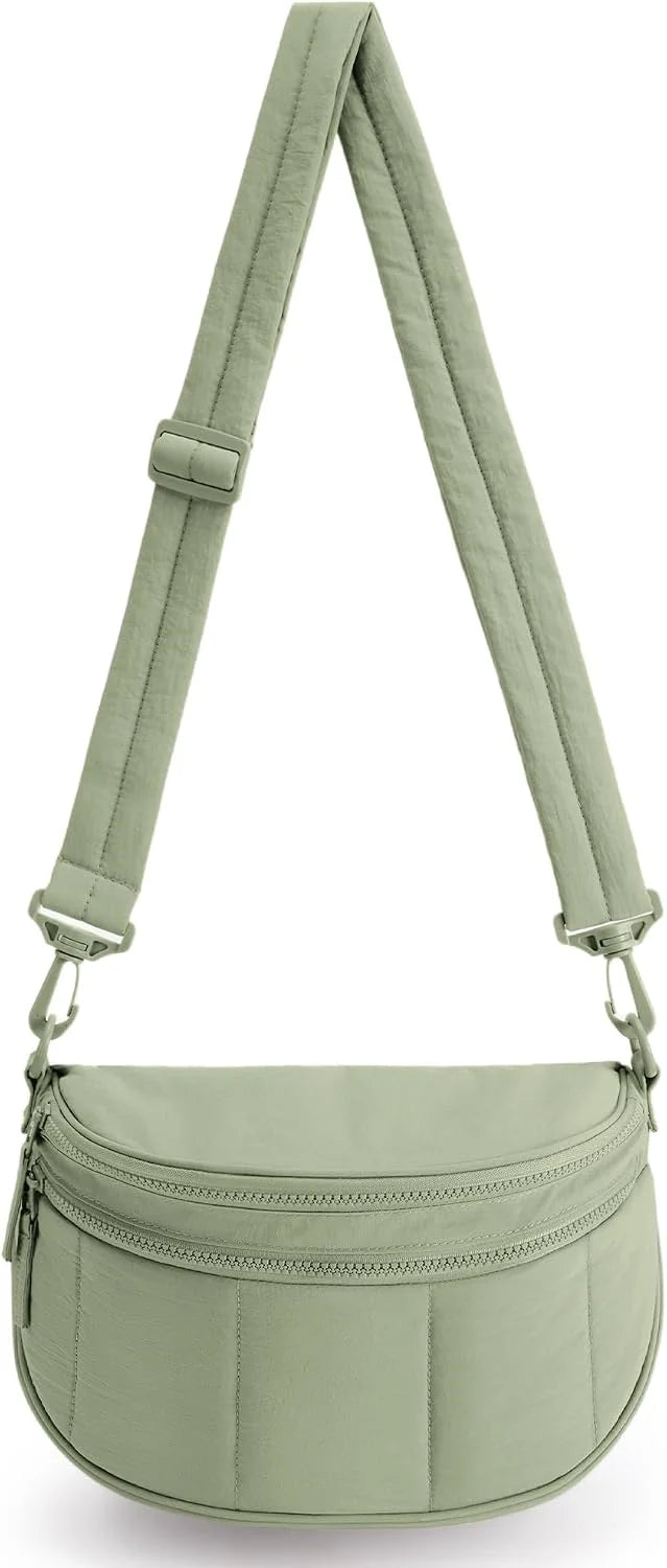 BAGSMART Crossbody Bags for Women Travel Purse, Puffer Bum Bag Handbag Wallets, Crossbody Fanny Packs for Travel & Work