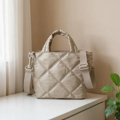BAGSMART Crossbody Bags for Women, Lightweight Purses for Women, Quilted Puffer Tote Handbags for Daily Use,Shop,Travel