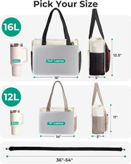 BAGSMART Tote Bag for Women, Puffy Laptop Work College Shoulder Handbag