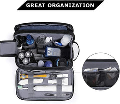 BAGSMART Toiletry Bag for Men, Travel Toiletry Organizer Dopp Kit Water-resistant Shaving Bag for Toiletries Accessories, Door Room Essentials,Green-medium