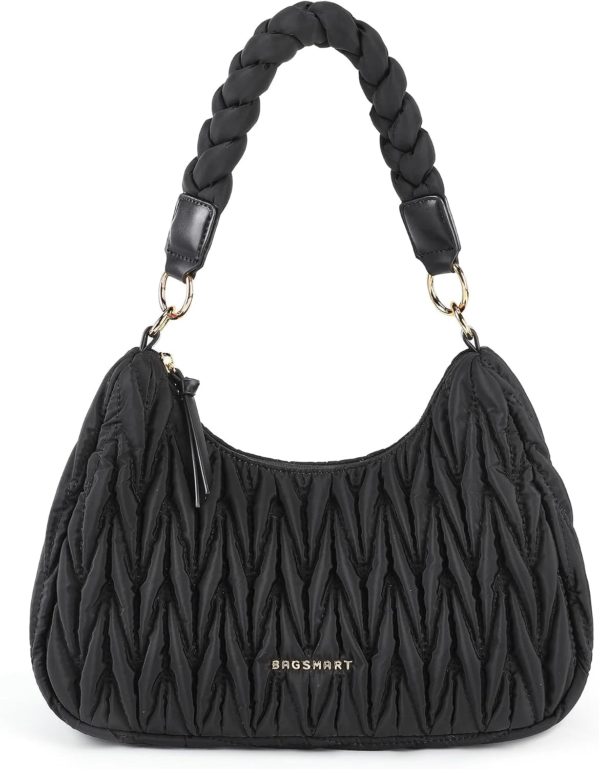 BAGSMART Lightweight Crossbody Bags for Women, Quilted Puffer Shoulder HandBags with Adjustable Strap for Travel