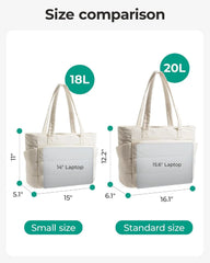 BAGSMART Puffy Tote Bag for Women, Lightweight Work Tote Handbag