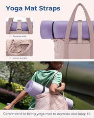 BAGSMART Crush Tote Bag for Women, 20L Puffer Work Tote with Zipper, Travel Essentials Quilted Nurse Hospital Bag