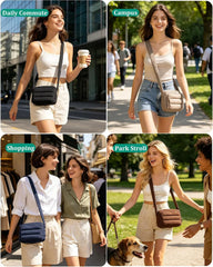 BAGSMART Crossbody Bags for Women, Puffer Crossbody Purses for Women with RFID Blocking Slots, Handbags Wallet Small Purse