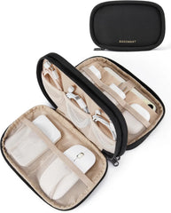 BAGSMART Travel Case, Cord Organizer for Tech Accessories, Black