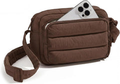 BAGSMART Crossbody Bags for Women, Puffer Crossbody Purses for Women with RFID Blocking Slots, Handbags Wallet Small Purse