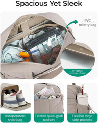 BAGSMART Duffle Bag for Travel, Gym Bag for Women, Weekender Carry on