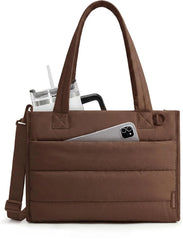 BAGSMART Small Tote Bag for Women, Work Teacher Bag with Zipper Closure
