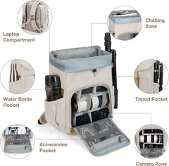 BAGSMART Camera Backpack DSLR Camera Bag Backpacks for Photographers