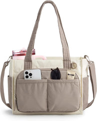 BAGSMART Tote Bag for Women, Puffy Laptop Work College Shoulder Handbag