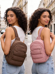 BAGSMART Small Sling Bag for Women, Puffer Crossbody Bag Hobo Handbag