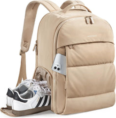 BAGSMART Travel Backpack for Women, Gym Backpack with Shoe Compartment