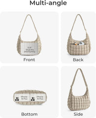 BAGSMART Quilted Crossbody Bags for Women, Travel Purses Hobo Shoulder Bag