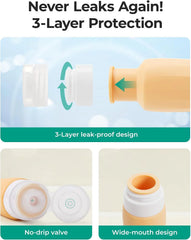 BAGSMART 18 Pack TSA Approved Travel Bottles for Toiletries, Leak Proof Silicone Travel Size Containers Bottles for Shampoo, Soft Pastel