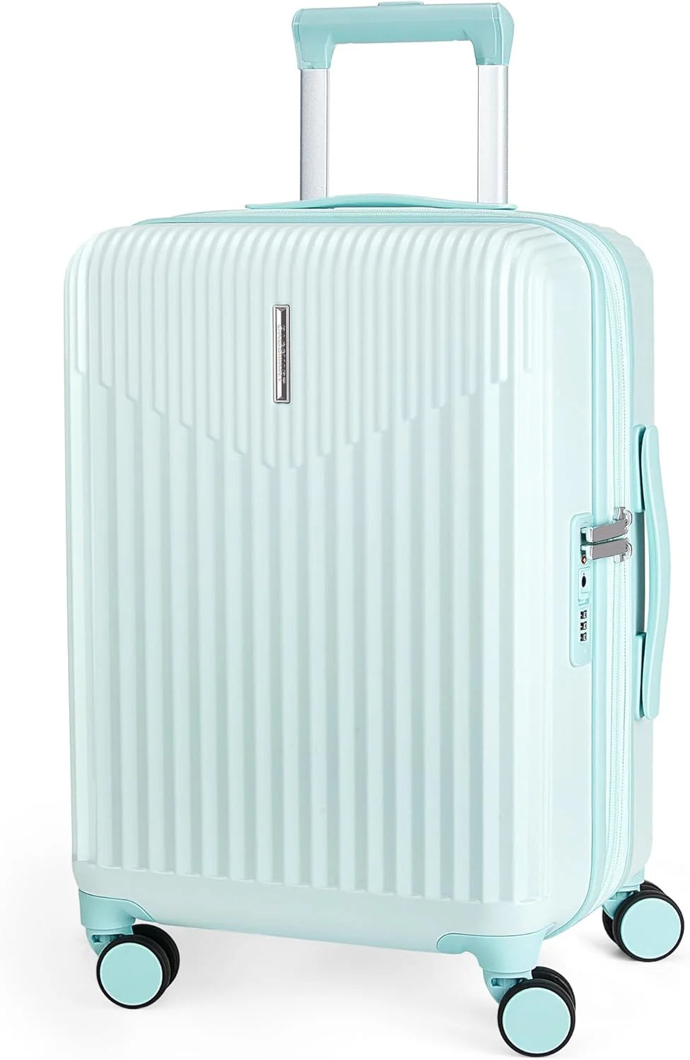 BAGSMART 20" Spinner Carry-On, PC Hardside Expandable, TSA Lock, Green