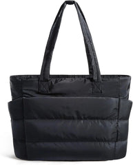 BAGSMART Puffy Tote Bag for Women, Lightweight Work Tote Handbag
