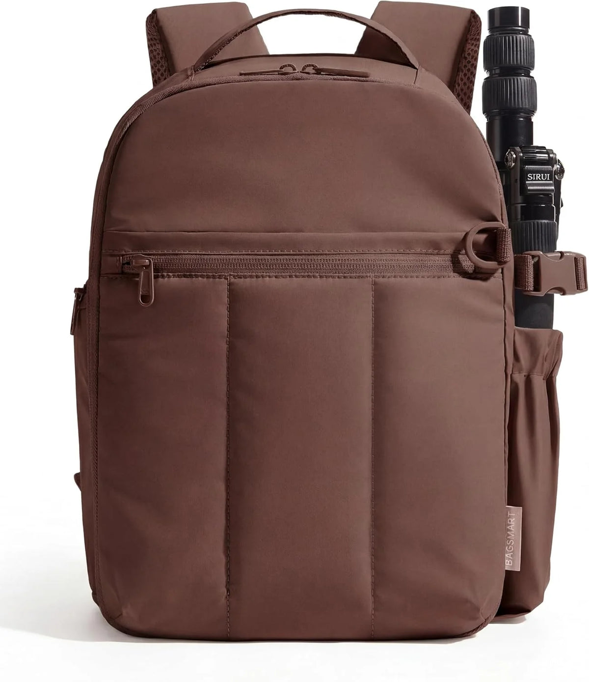 BAGSMART Camera Backpack for Women with Laptop Compartment, Coffee Brown
