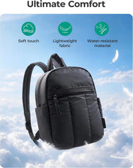 BAGSMART Mini Backpack For Women, Lightweight Small Backpack Purse, Coffee