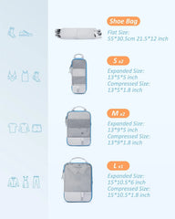 BAGSMART Compression Packing Cubes for Travel Essentials
