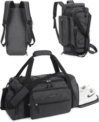 BAGSMART 4-IN-1 Gym Bag for Women Men, TSA Duffle Bag for Travel