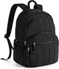 BAGSMART Travel Backpack for Women, 15.6" College Laptop Backpack, Black