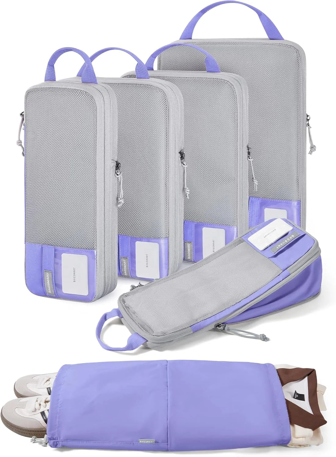 BAGSMART Compression Packing Cubes for Travel Essentials