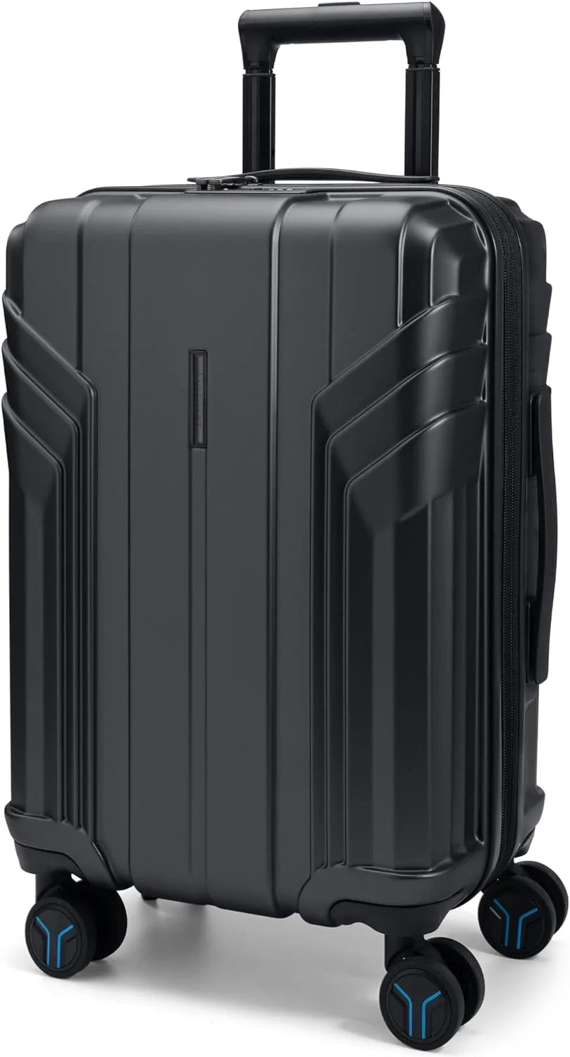 BAGSMART Expandable Carry On Luggage 22x14x9 Airline Approved, Black