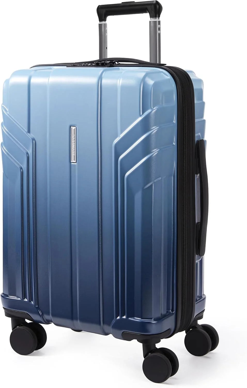 BAGSMART Expandable Carry On Luggage 22x14x9 Airline Approved,Gradient Blue
