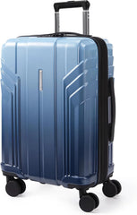 BAGSMART Expandable Carry On Luggage 22x14x9 Airline Approved,Gradient Blue
