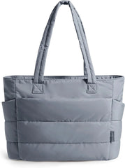BAGSMART Puffy Tote Bag for Women, Lightweight Work Tote Handbag