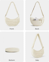 BAGSMART Small Crossbody Bag for Women Men Trendy，Quilted Crossbody Hobo Bag with Adjustable Strap and Inner Pockets