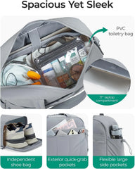 BAGSMART Duffle Bag for Travel, Gym Bag for Women, Weekender Carry on