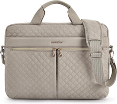 BAGSMART 17.3/15.6 Inch Laptop Bag, Briefcase for Women Computer Messenger Bag Office Travel Business, Warm Gray