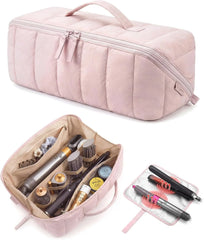 BAGSMART Hair Tool Travel Bag Compatible with Shark FlexStyle, Wide Open