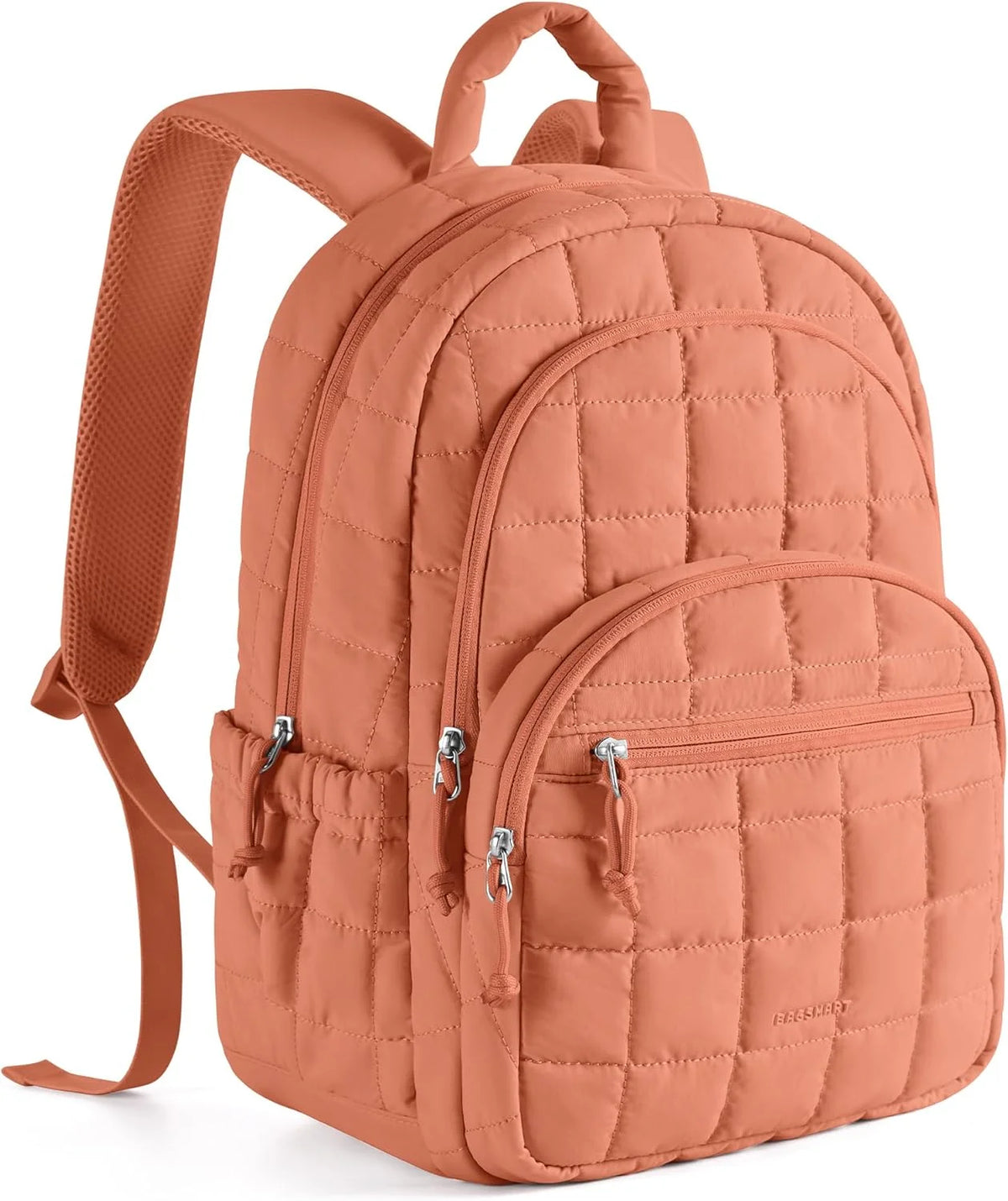 BAGSMART Travel Backpack for Women, 15.6" College Laptop Backpack, Orange