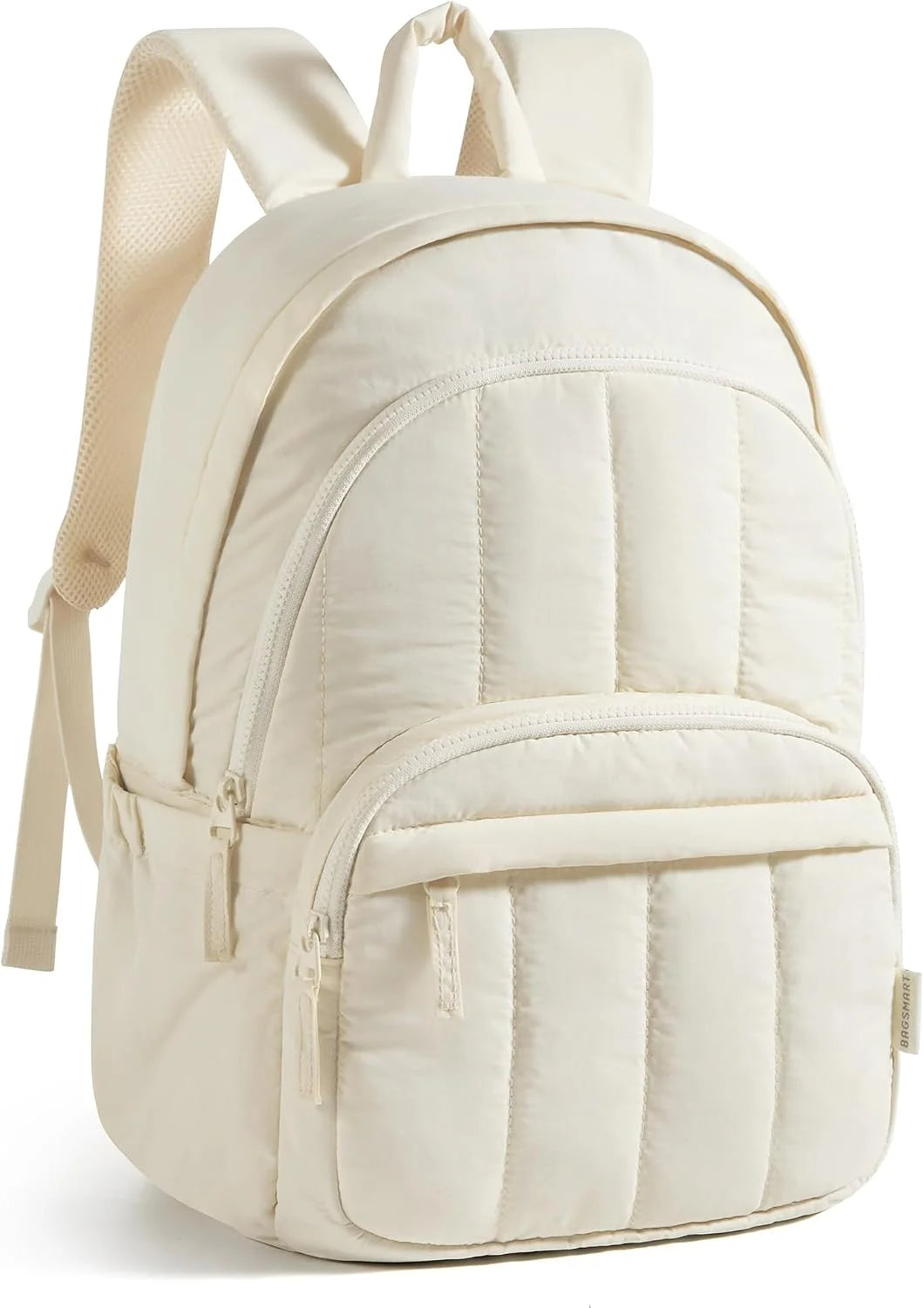 BAGSMART College Laptop Backpack,Cute Travel Backpack for Women,Quilted Computer Bookbag