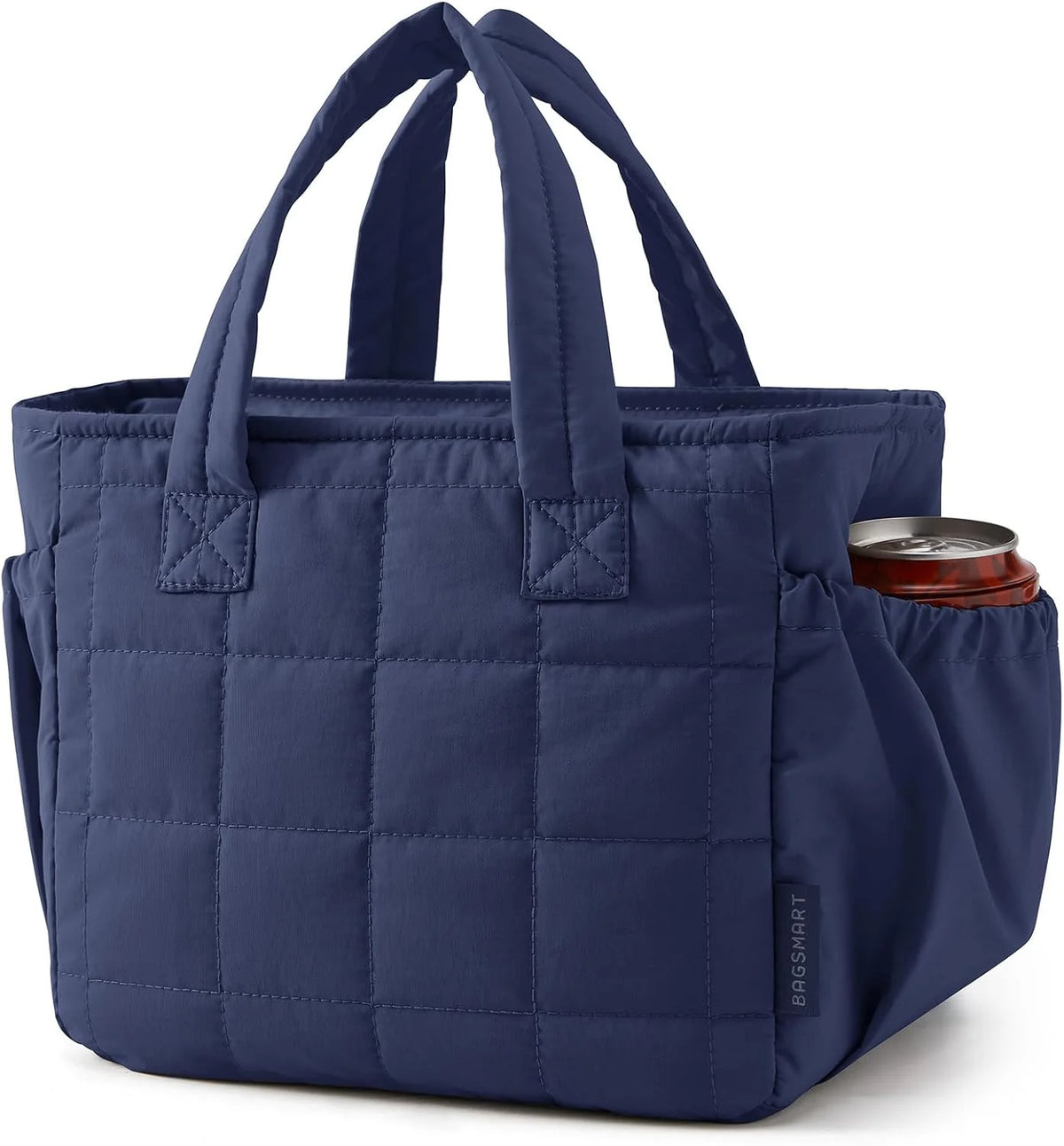 BAGSMART Lunch Bag Men's Small Cool Quilted Insulated Leakproof Lightweight