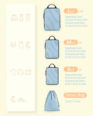 BAGSMART Compression Packing Cubes for Travel